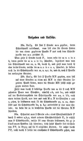 Aufgaben und Aufsätze.