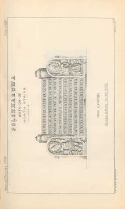 Plate XIID. Polonnaruwa. Wata-Dâ-Gé. North straits. Front elevation