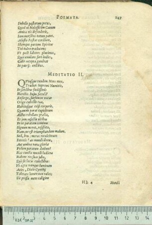 Meditatio II.