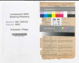 Entnazifizierung Philipp Schneider, geb. 16.12.1901 (Bankdirektor)