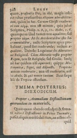 Tmema Posterius: Diexodicum.