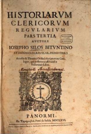 Historiarum Clericorum Regularium : a congregatione condita. 3