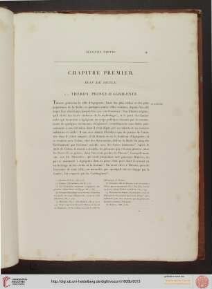 I. Rois de Sicile (vorangestellt Tafel 38)
