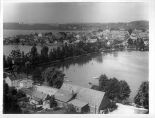 Ratzeburg. Teilansicht. Blick über den See