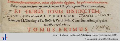 [Provenienz]: Kloster Nothgottes