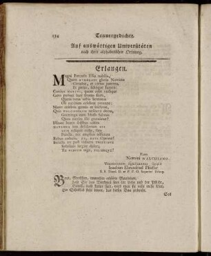 Auf auswärtigen Universitäten nach ihrer alphabetischen Ordnung.