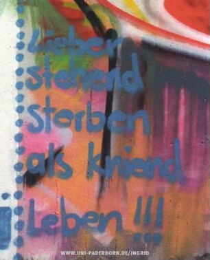 Lieber stehend sterben als kniend Leben!!!
