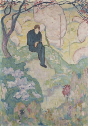 Jüngling in Landschaft
