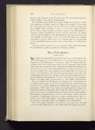 Max Pettenkofer. (1818-1901).