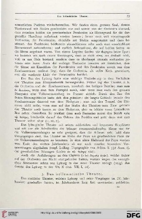 3. Das hellenistische Theater
