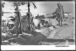Schellerhau im Erzgebirge mit Schnee