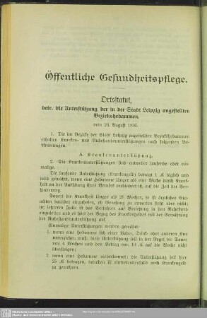 Öffentliche Gesundheitspflege