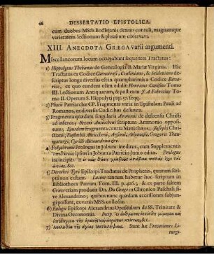 XIII. Anecdota Græga varii argumenti.