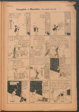 Paragüita y Miquelino. - [Cómic] : Una salida frustrada