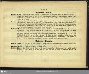Neunter Choral. Zehnter Choral