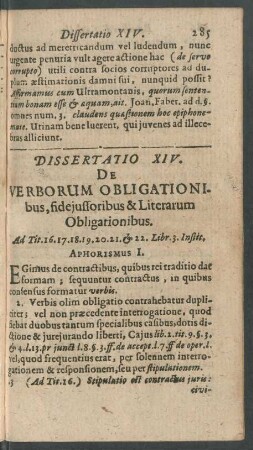 Dissertatio XIV.