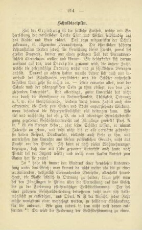 Schuldisciplin