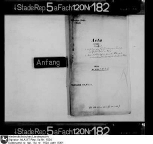 Zensur von theologischen Schriften des Johannes Faes, Pastor an der St. Wilhadi-Kirche in Stade
