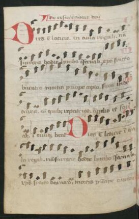 Dies est laetitiae in ortu regali, lat. (mit Notation)