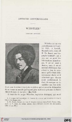 3. Pér. 33.1905: Whistler, [1] : artistes contemporains