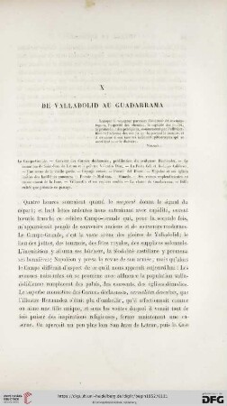 X. De valladolid au Guadarrama