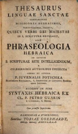Thesaurus linguae Sanctae