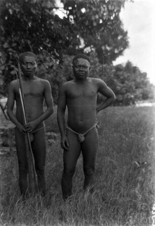 Onge Männer (Deutsche Indien-Expedition 1926/1929 - 4. Andamanen)