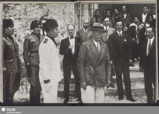 Im August 1931 besuchten Brüning und Curtius auch Rom
