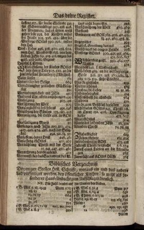 Biblisches Verzeichniß