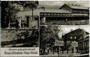 Ansichten des Grenzbahnhofs Bayrisch-Eisenstein im Bayrischen Wald