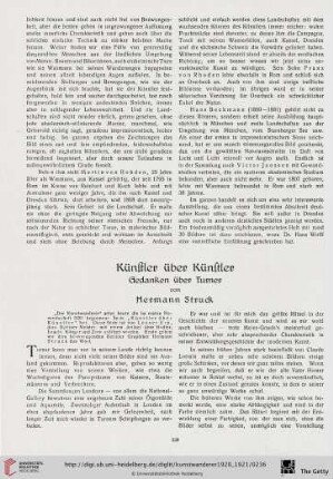 2: Künstler über Künstler : Gedanken über Turner
