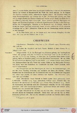 ⟦Oberweier⟧