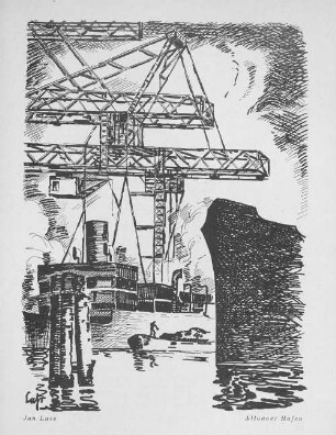 Jan Lass. Altonaer Hafen.
