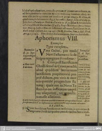 Aphorismus VIII.