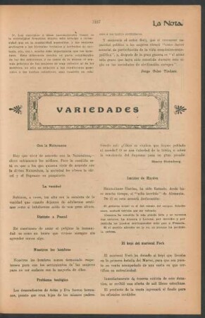 Variedades