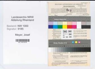Entnazifizierung Josef Meyer, geb. 27.12.1915 ()