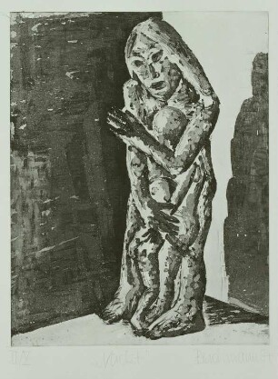 Aus dem Zyklus "Dasein", Blatt 6: Nackt