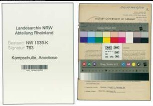 Entnazifizierung Anneliese Kampschulte , geb. 19.03.1920 (Stenotypistin)