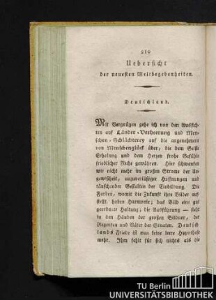 Übersicht der neuesten Weltbegebenheiten.