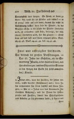 Zwei und achtzigster Abschnitt. - Vier und achtzigster Abschnitt.