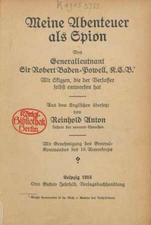 Meine Abenteuer als Spion