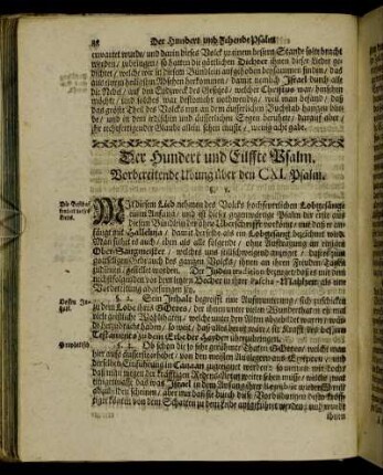 Der Hundert und Eilffte Psalm. - Der Hundert und Vierzehende Psalm.