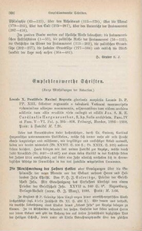 306-309 Empfehlenswerthe Schriften