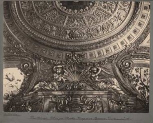 Berliner Schloss, Berlin Paradekammern, Rote Kammer (Drap d´or-Kammer), Voute über Westwand: Ansicht Deckenstück