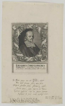 Bildnis des Iohannes Christophorus Eisen
