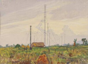 Telefunkenstation Kamina : von Norden gesehen - Hinterland von Togo