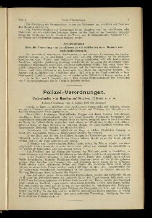 Polizei-Verordnungen