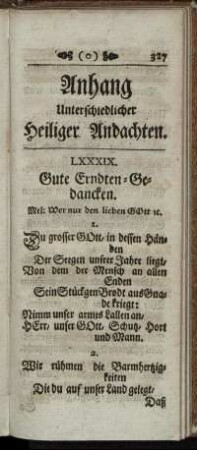Anhang Unterschiedlicher Heiliger Andachten.