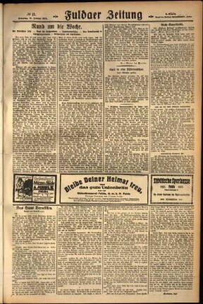 Zweite Ausgabe vom Sonntag, den 15. Januar 1928.