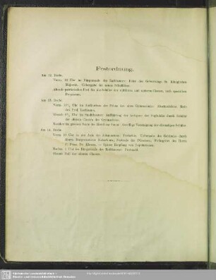 Festordnung